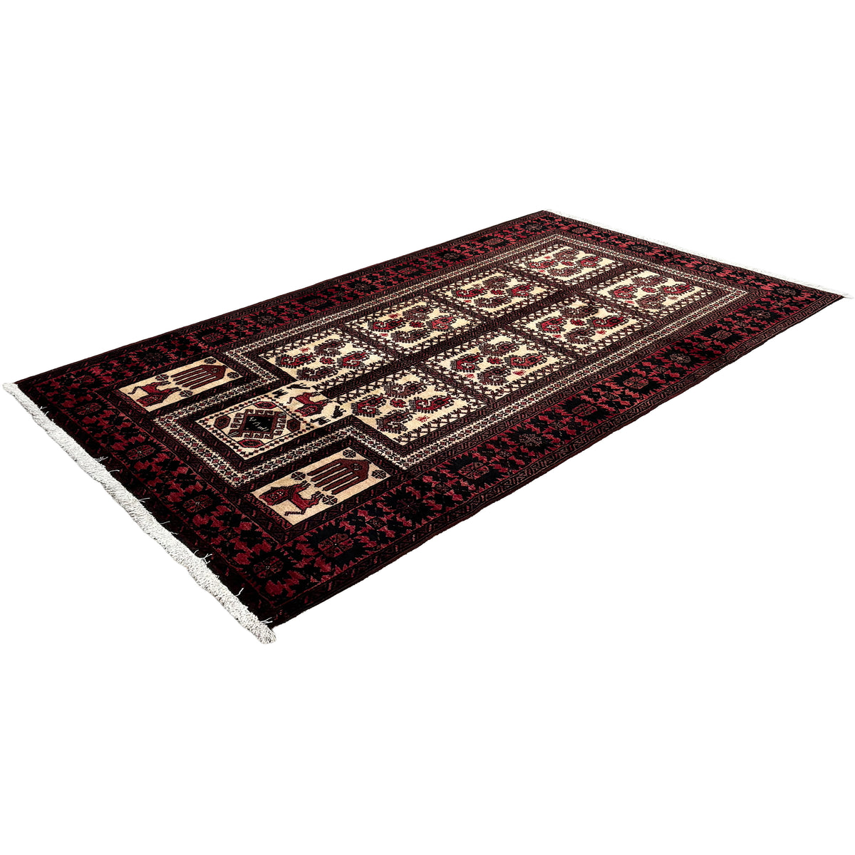 Fine Hand knotted Persian Baluchi 106cm x 188cm