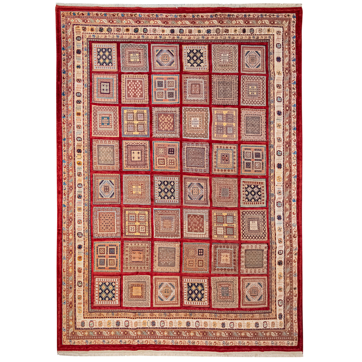 Fine Handwoven Persian Sirjan Kilim-Pile Rug – 253 cm x 343 cm