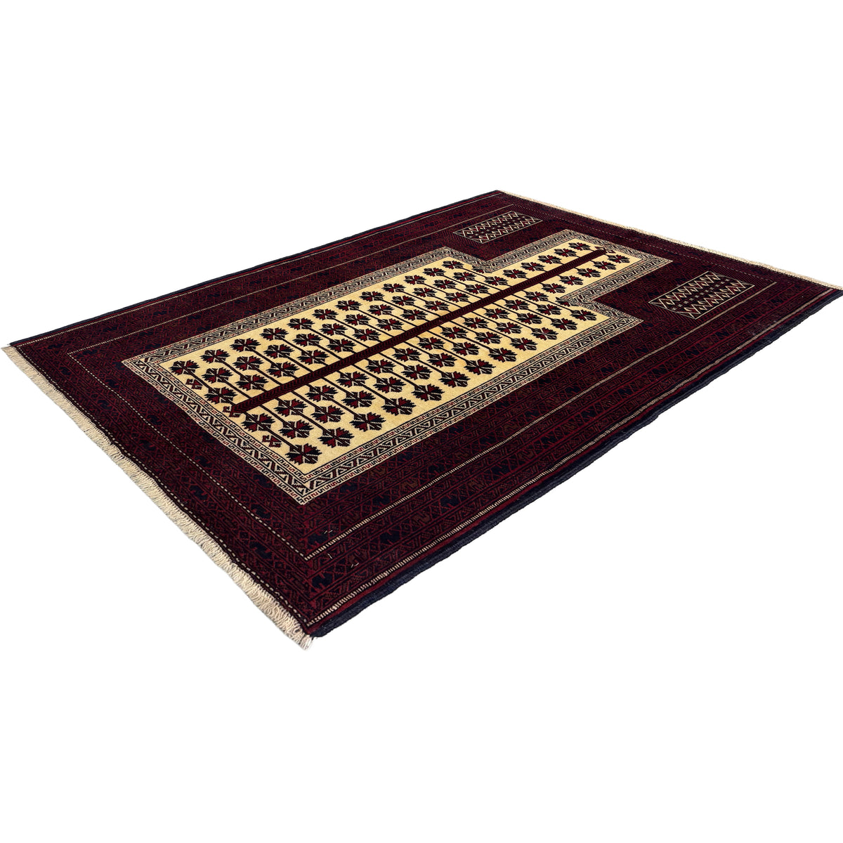 Fine Hand-knotted Baluchi Persian Rug 93cm x 140cm
