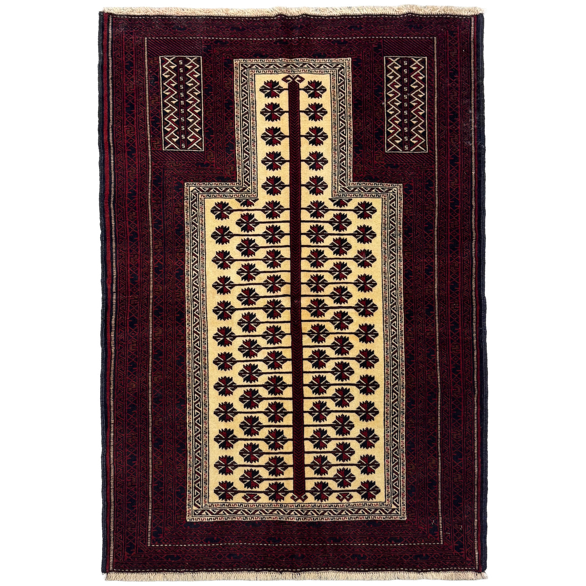 Fine Hand-knotted Baluchi Persian Rug 93cm x 140cm