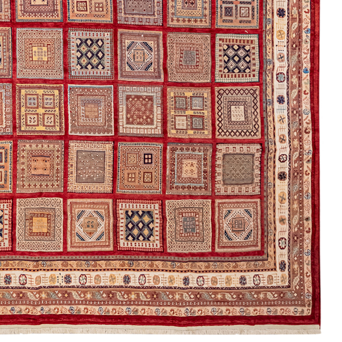 Fine Handwoven Persian Sirjan Kilim-Pile Rug – 253 cm x 343 cm