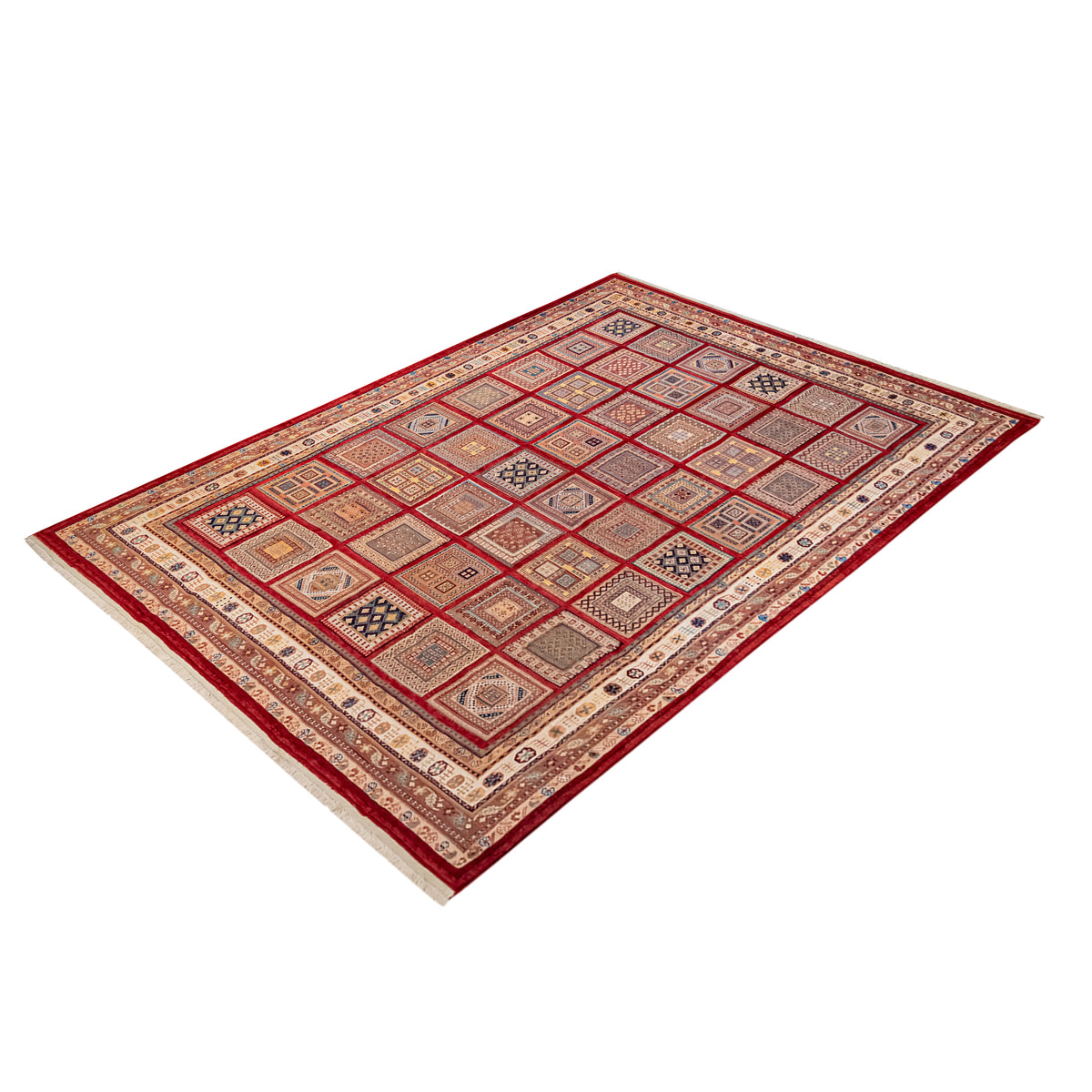 Fine Handwoven Persian Sirjan Kilim-Pile Rug – 253 cm x 343 cm