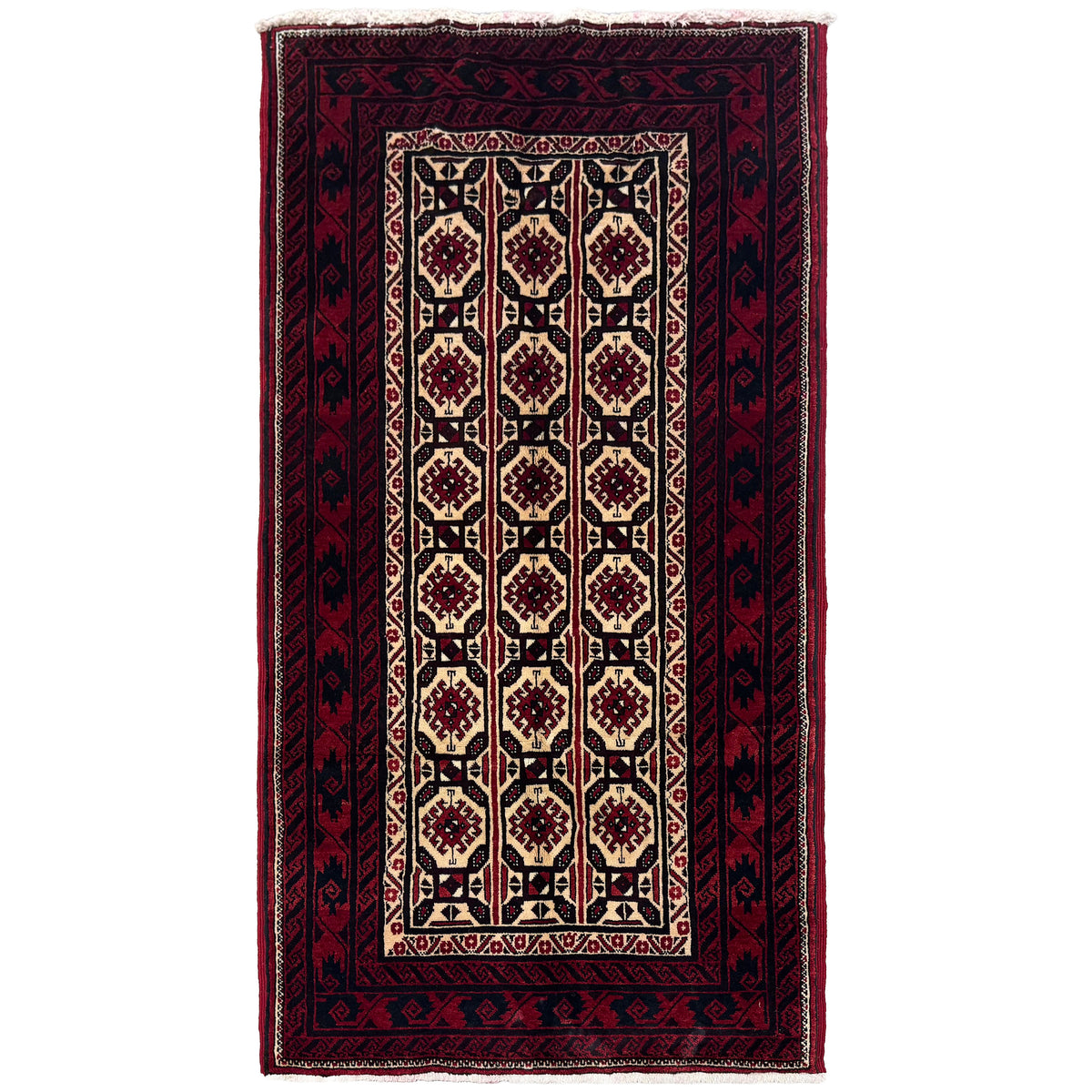 Fine Hand-knotted Baluchi Persian Rug 90cm x 170cm