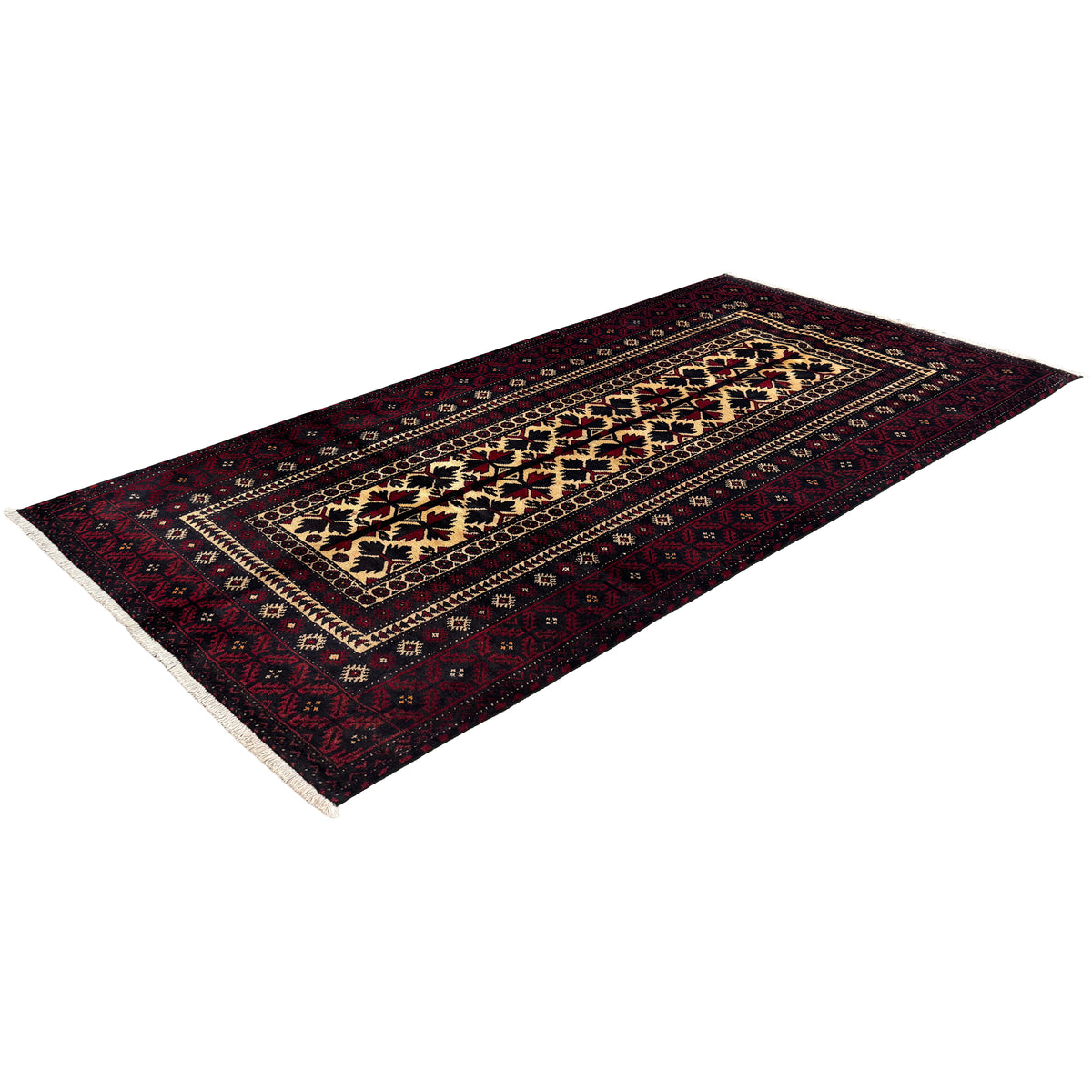 Fine Hand-knotted Baluchi Persian Rug 100cm x 195cm