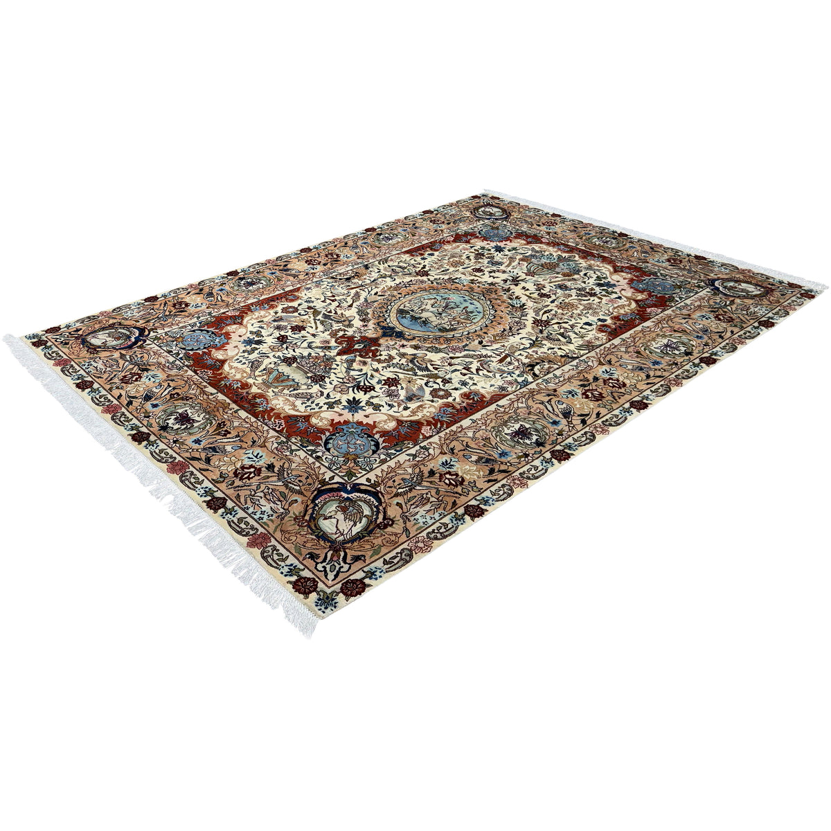 Fine Handmade Wool Persian Kashmar Rug 202cm x 292cm