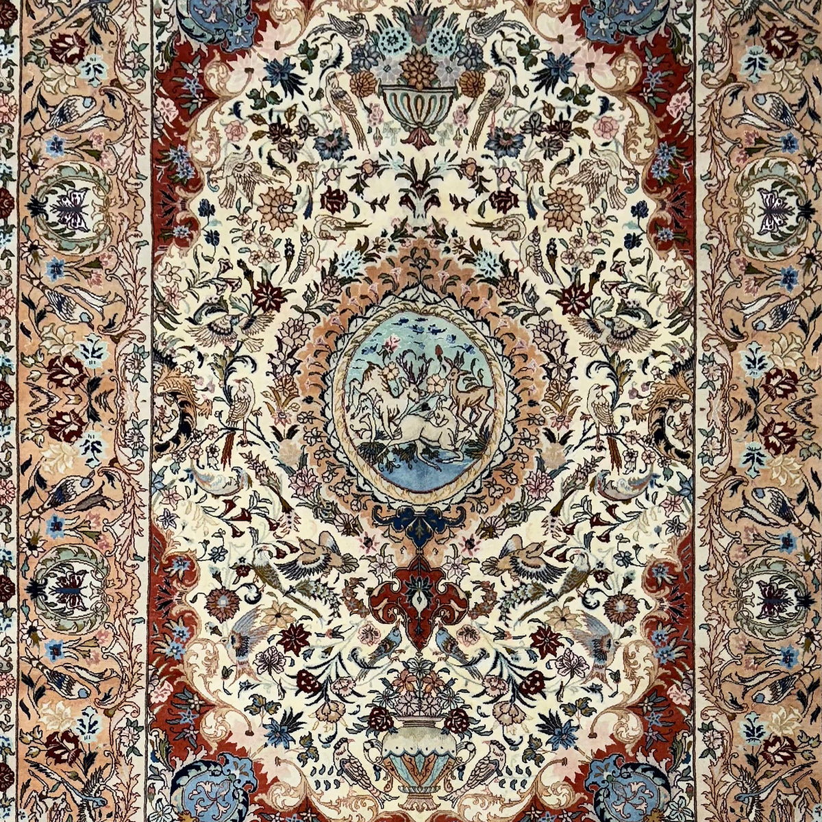 Fine Handmade Wool Persian Kashmar Rug 202cm x 292cm