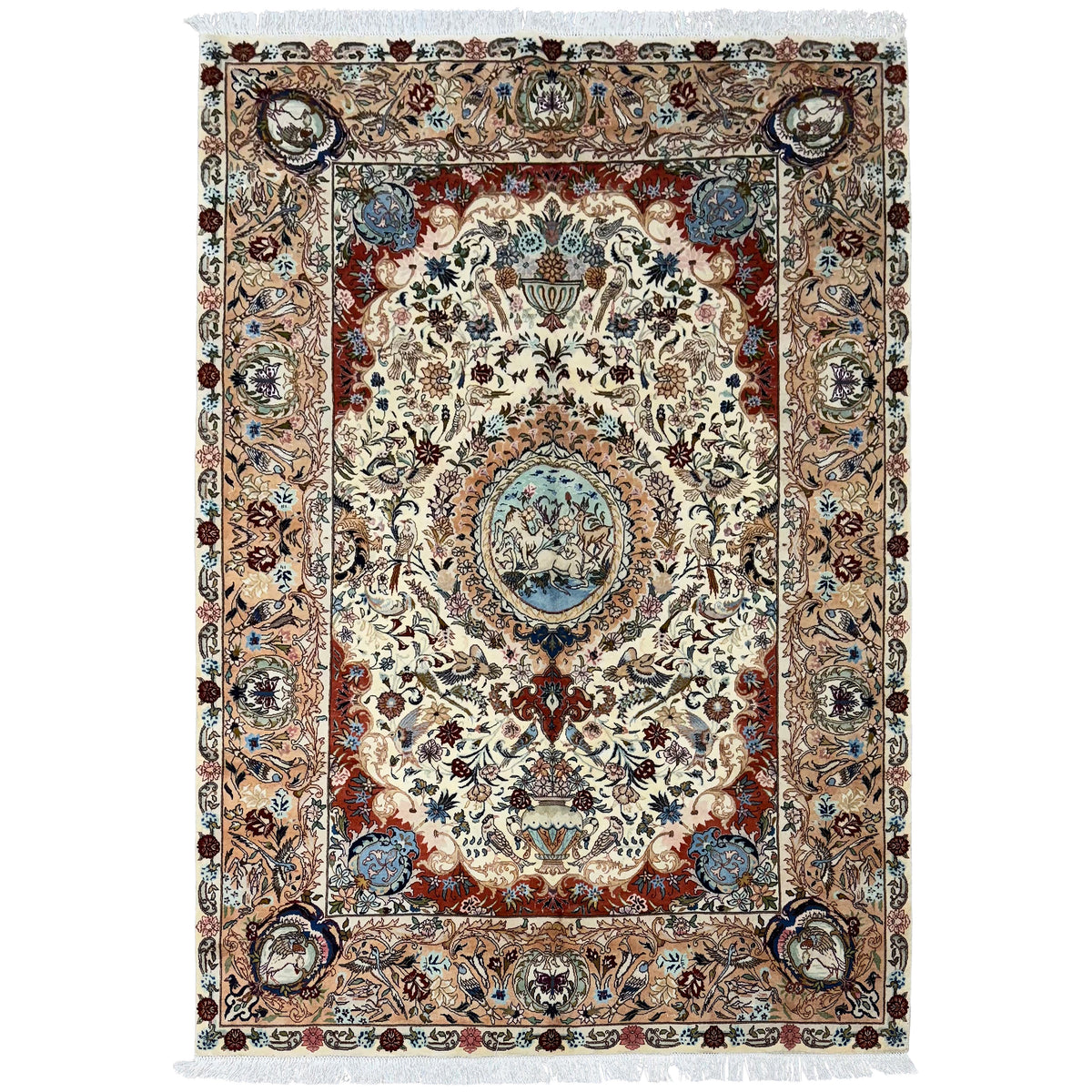 Fine Handmade Wool Persian Kashmar Rug 202cm x 292cm