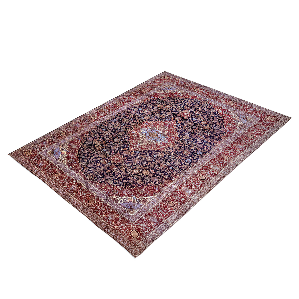 Fine Hand-Knotted Kashan Persian Lamb’s Wool Rug  305 x 420