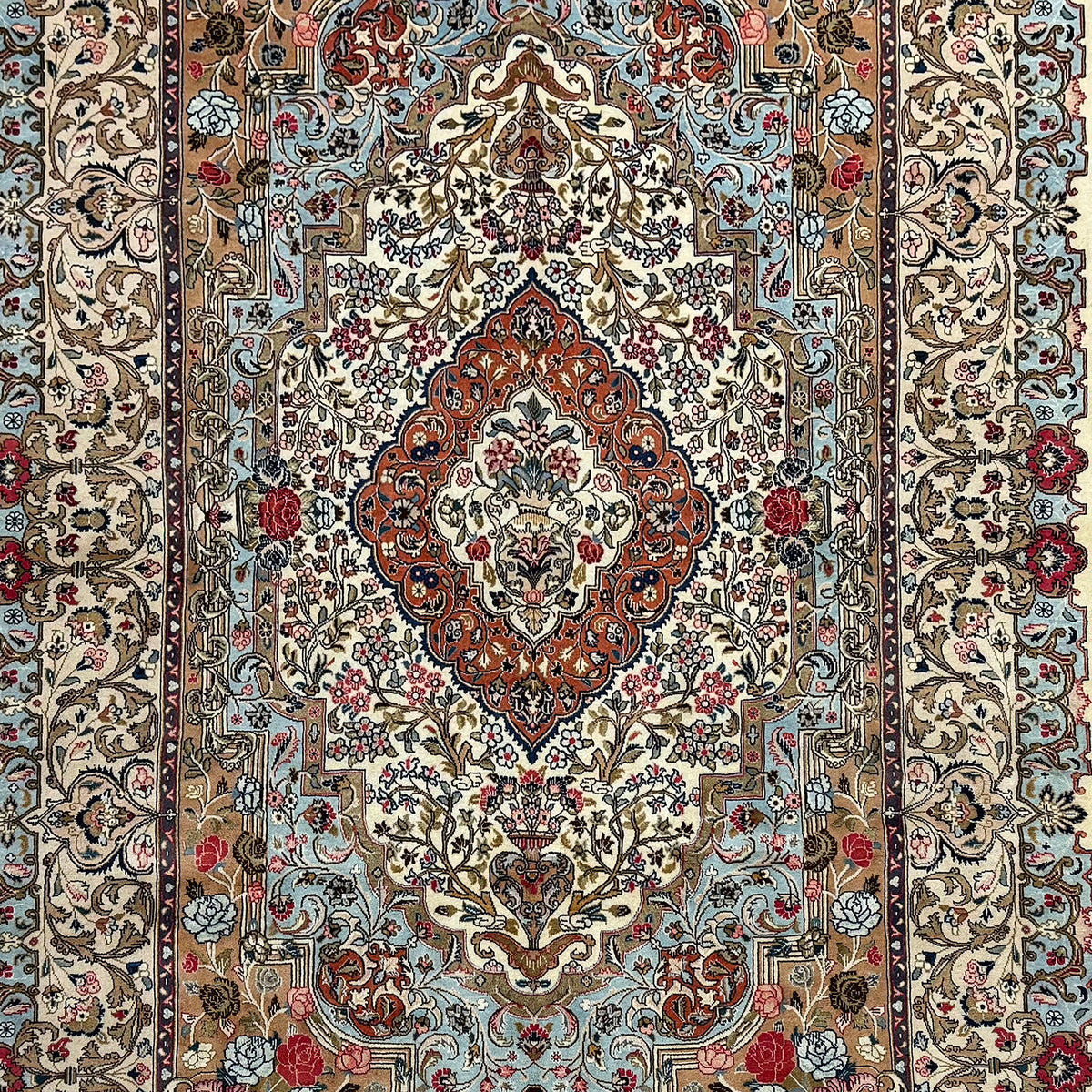 Fine Hand-knotted Persian Kashmar Rug 197cm x 295cm