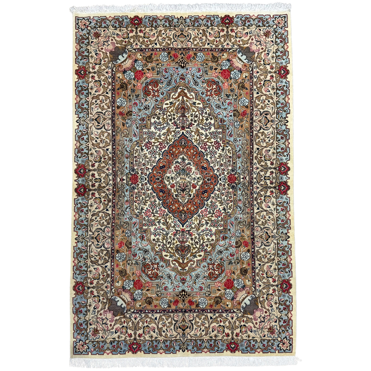 Fine Hand-knotted Persian Kashmar Rug 197cm x 295cm