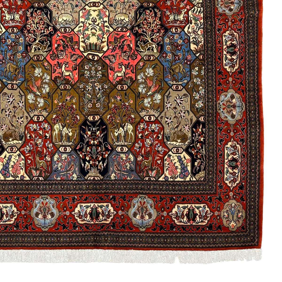 Fine Hand-knotted Qum Persian Rug 208cm x 326cm