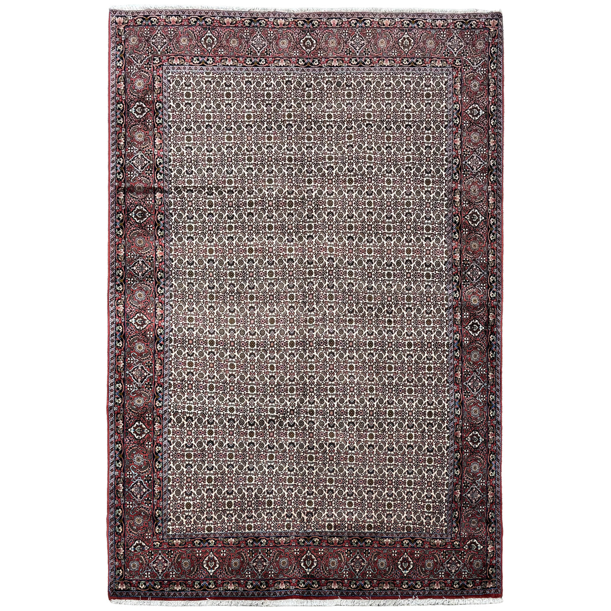 Fine Hand-knotted Wool Bijar Persian Rug 207cm x 301cm