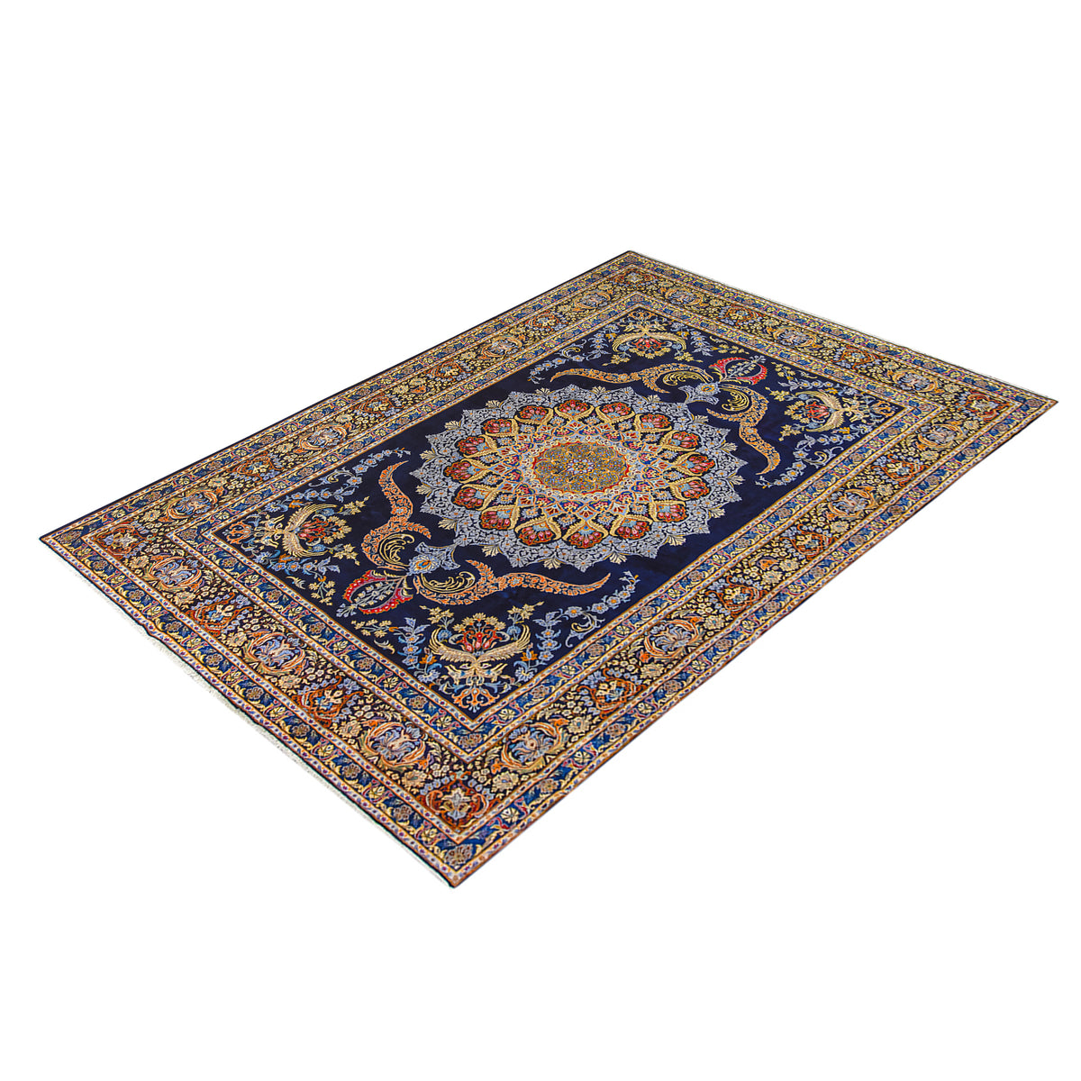 Fine Kashan Hand knotted Persian Rug - Rare Design 308cm x 437cm