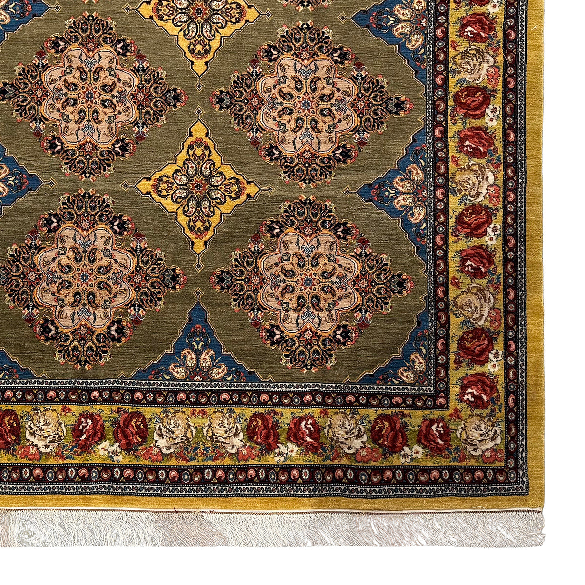 Fine Hand-Knotted Sanandaj Persian Rug 158cm x 238cm