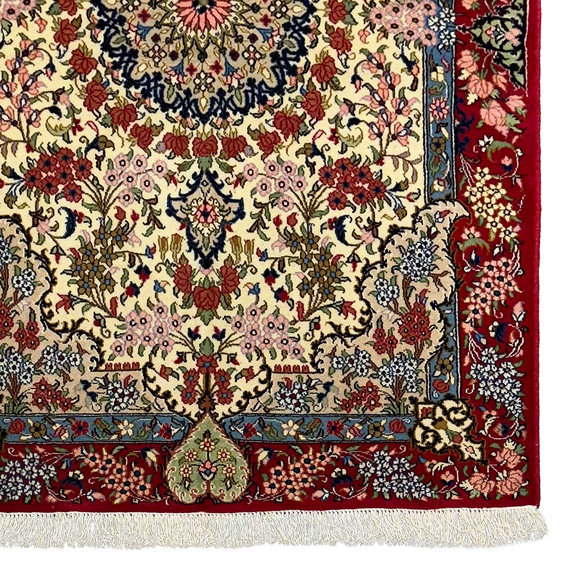 Fine Handmade Wool Shahreza Persian Small Rug 120cm x 180cm