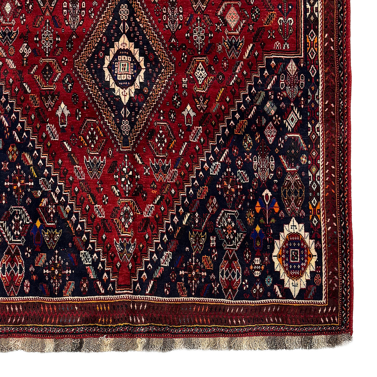 Fine Hand-knotted Wool Shiraz Persian Rug 204cm x 390cm