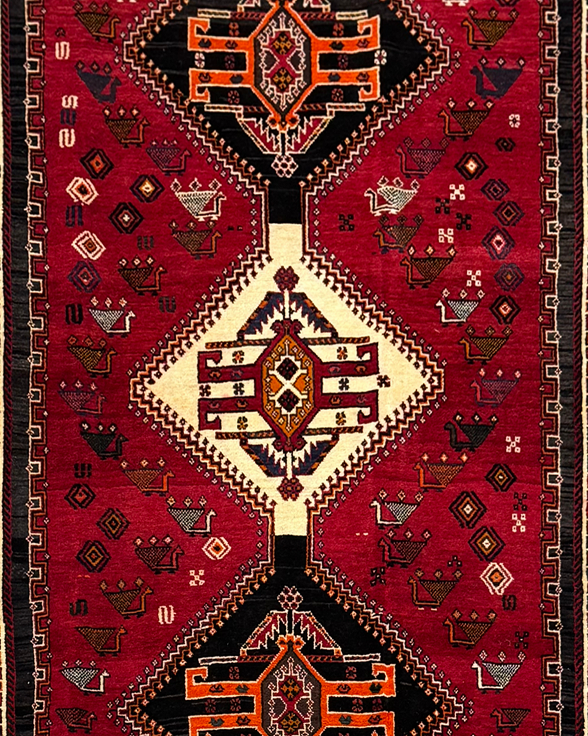 Fine Handmade Wool Persian Runner 115cm x 306cm
