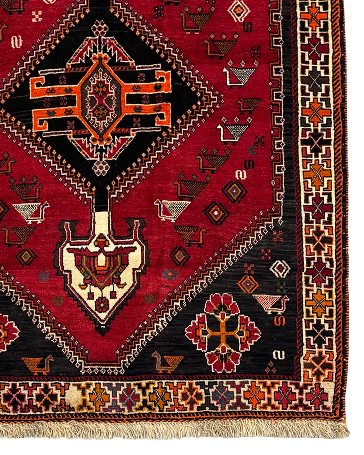 Fine Handmade Wool Persian Runner 115cm x 306cm