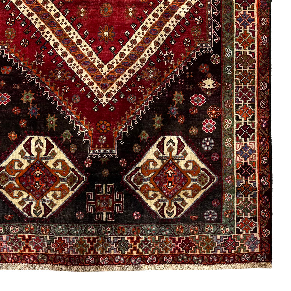 Fine Handmade Shiraz Persian Rug 159cm x 309cm
