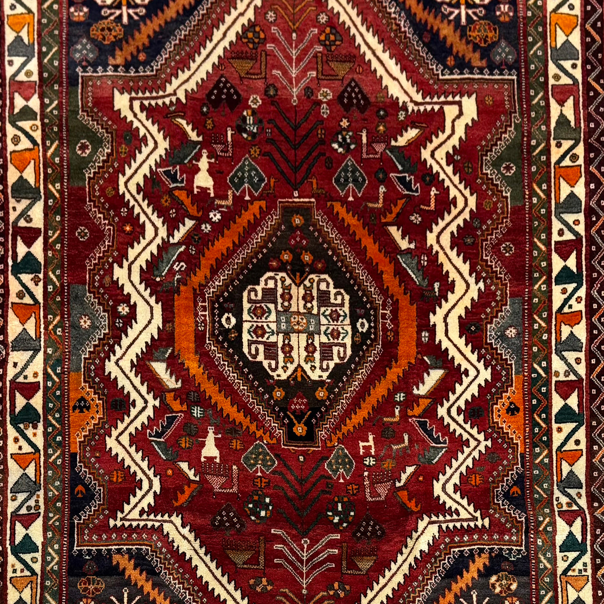 Fine Handmade Shiraz Persian Rug  165cm x 230cm