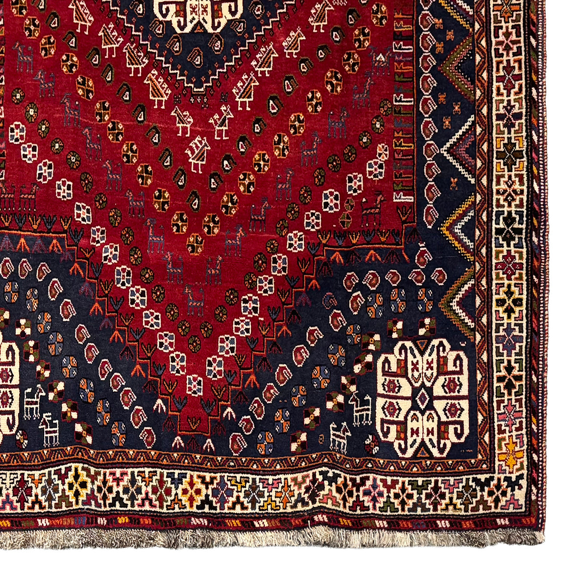 Fine Handmade Shiraz Persian Rug 169cm x 256cm