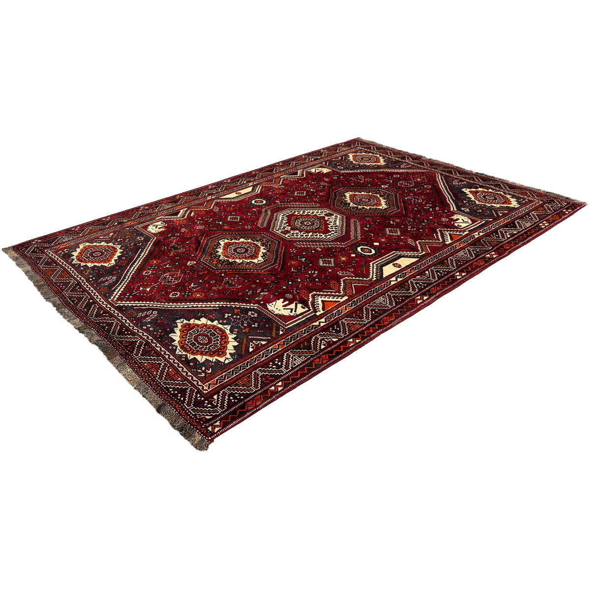 Fine Handmade Shiraz Persian Rug 169cm x 262cm