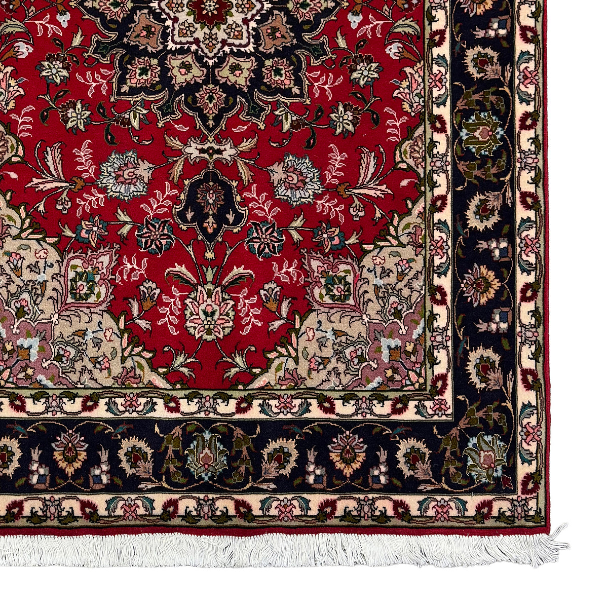 Fine Hand-knotted Tabriz 50 Raj Persian Small Rug 101cm x 149cm