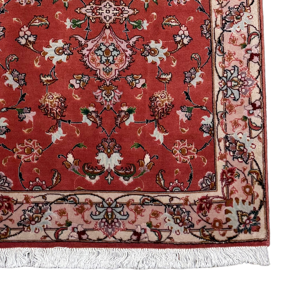 Fine Hand-knotted Wool Tabriz 50 Raj Persian Small Rug  74cm x 156cm