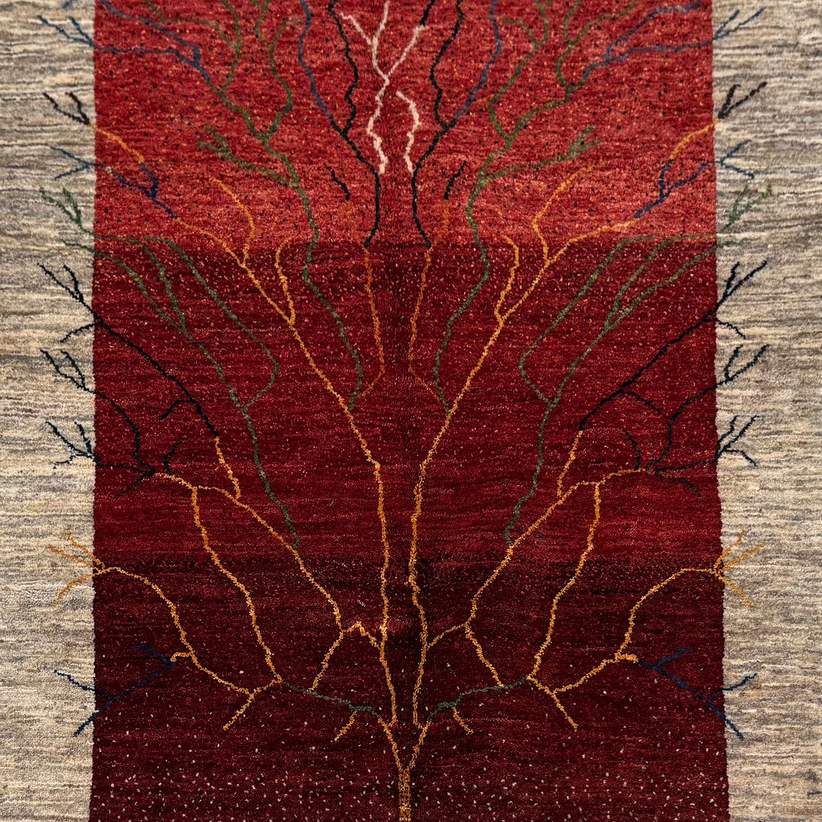 Fine Hand-knotted Wool Persian Gabbeh Small Rug 104cm x 150cm