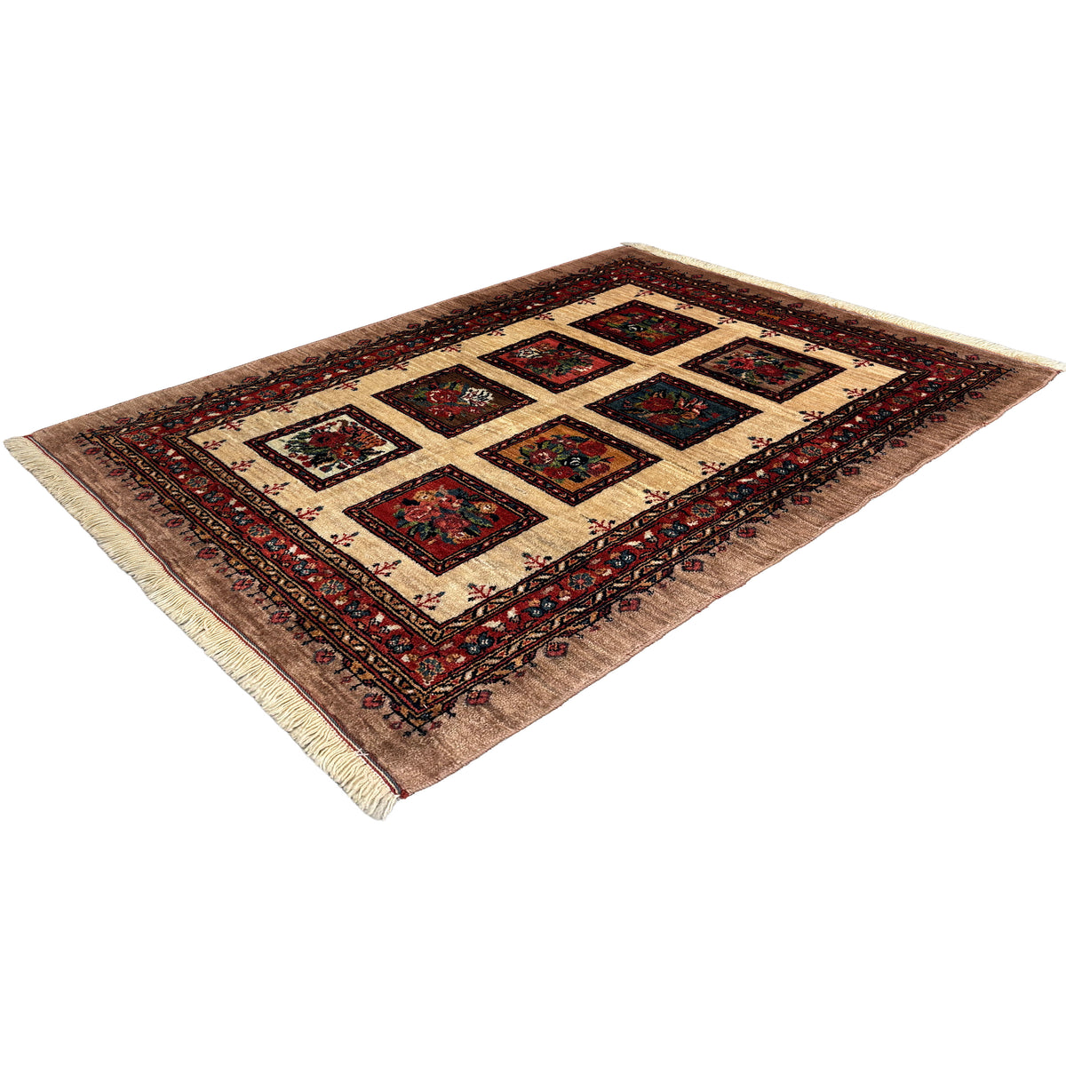 Fine Hand-knotted Wool Sirjan Persian Small Rug 85cm x 125cm