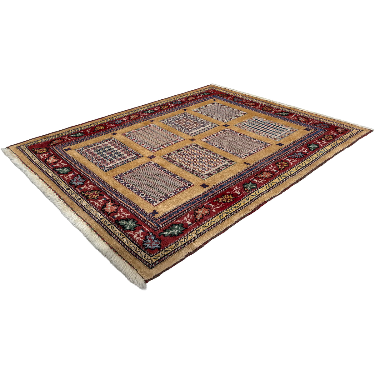 Fine Hand-knotted Wool Sirjan Persian Small Rug 85cm x 115cm