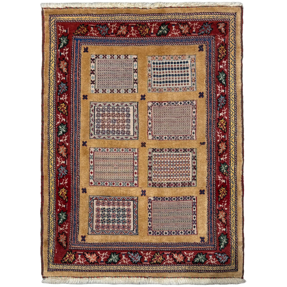 Fine Hand-knotted Wool Sirjan Persian Small Rug 85cm x 115cm