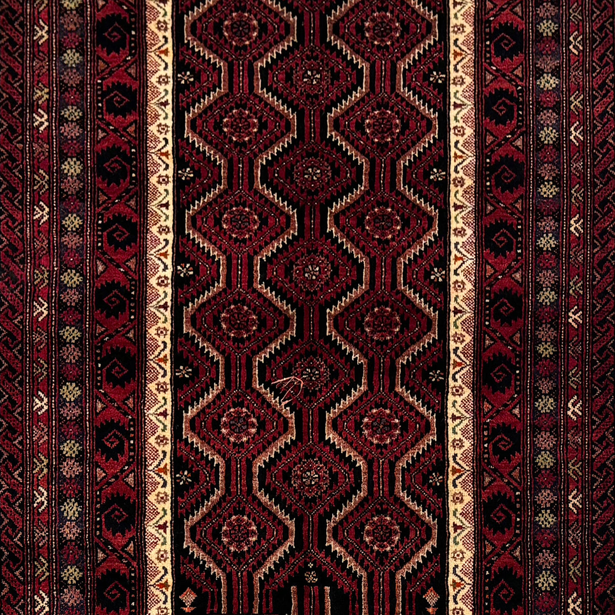 Fine Hand-knotted Baluchi Persian 100cm x 192cm