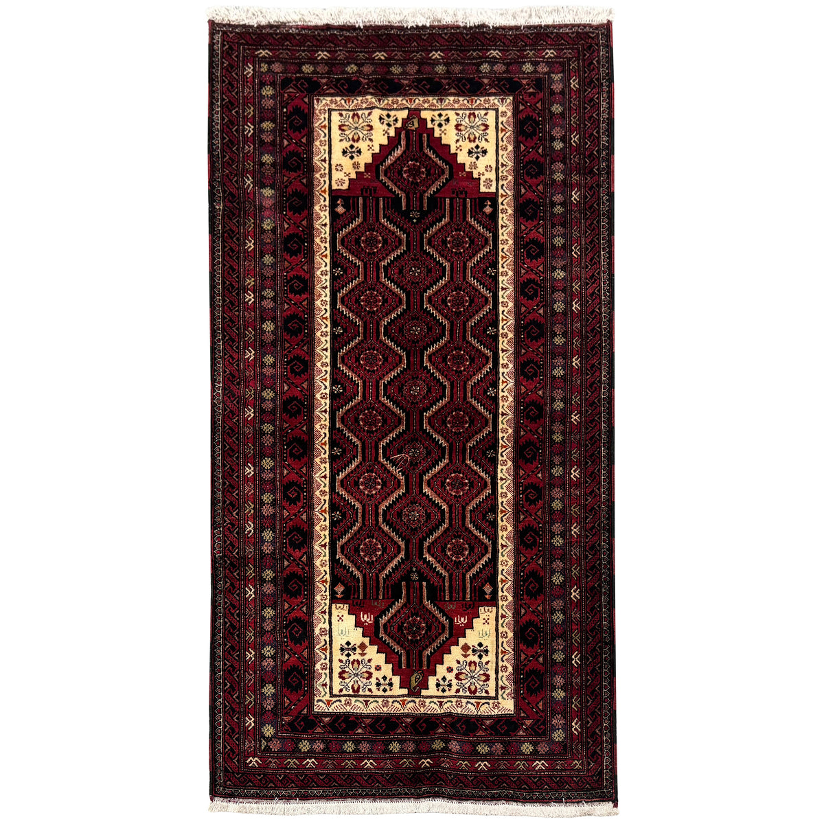 Fine Hand-knotted Baluchi Persian 100cm x 192cm