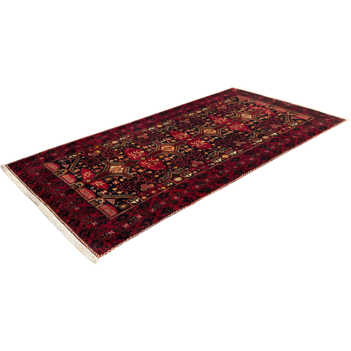 Fine Handmade Wool Baluchi Persian Rug 98cm x 170cm