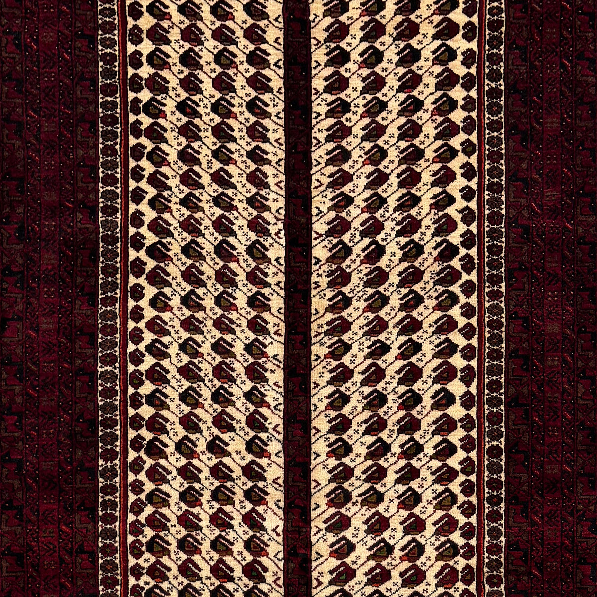 Fine Handmade Wool Baluchi Persian Rug 112cm x 208cm