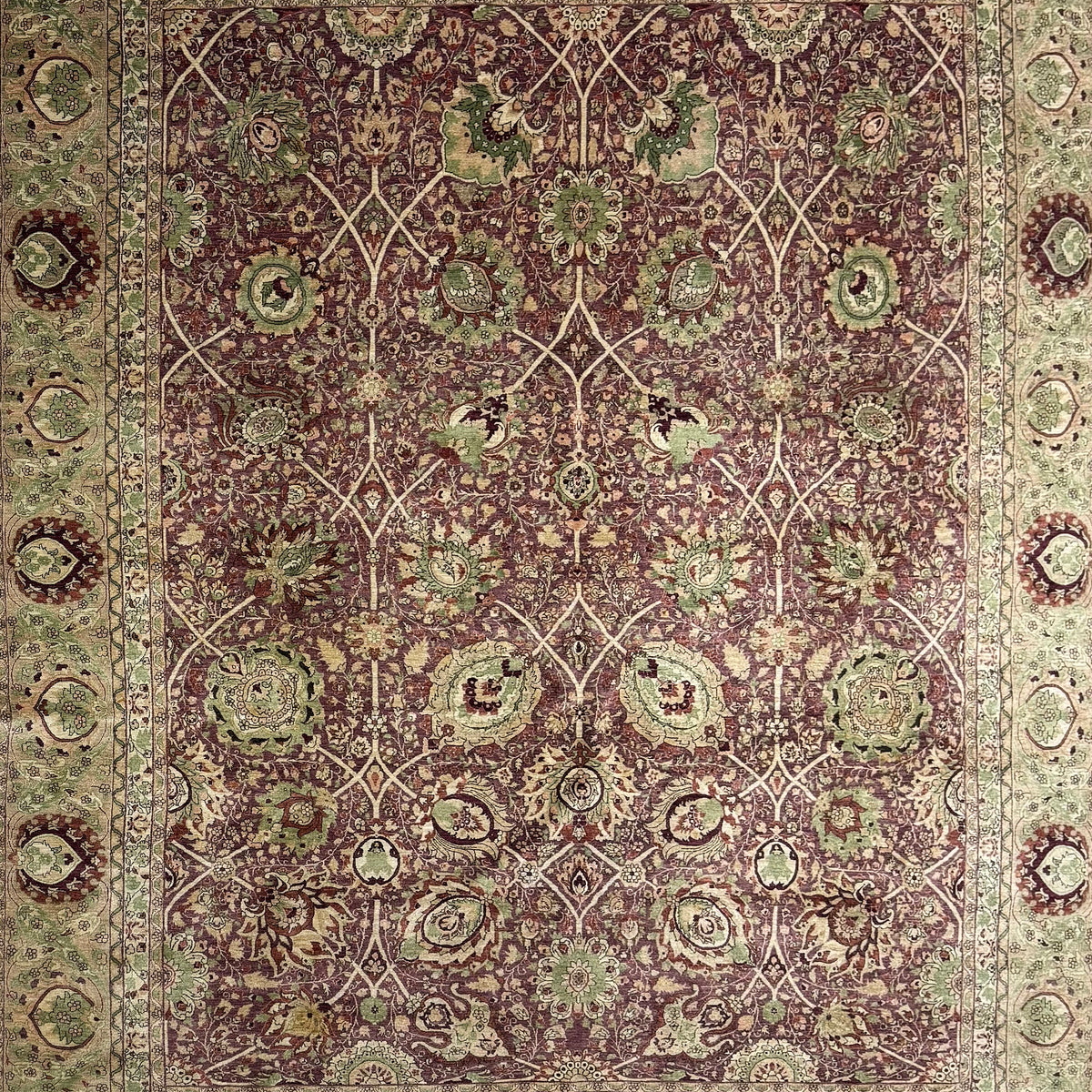 Exclusive Hand-knotted Wool Safavid Garden Rug  360cm x 430cm