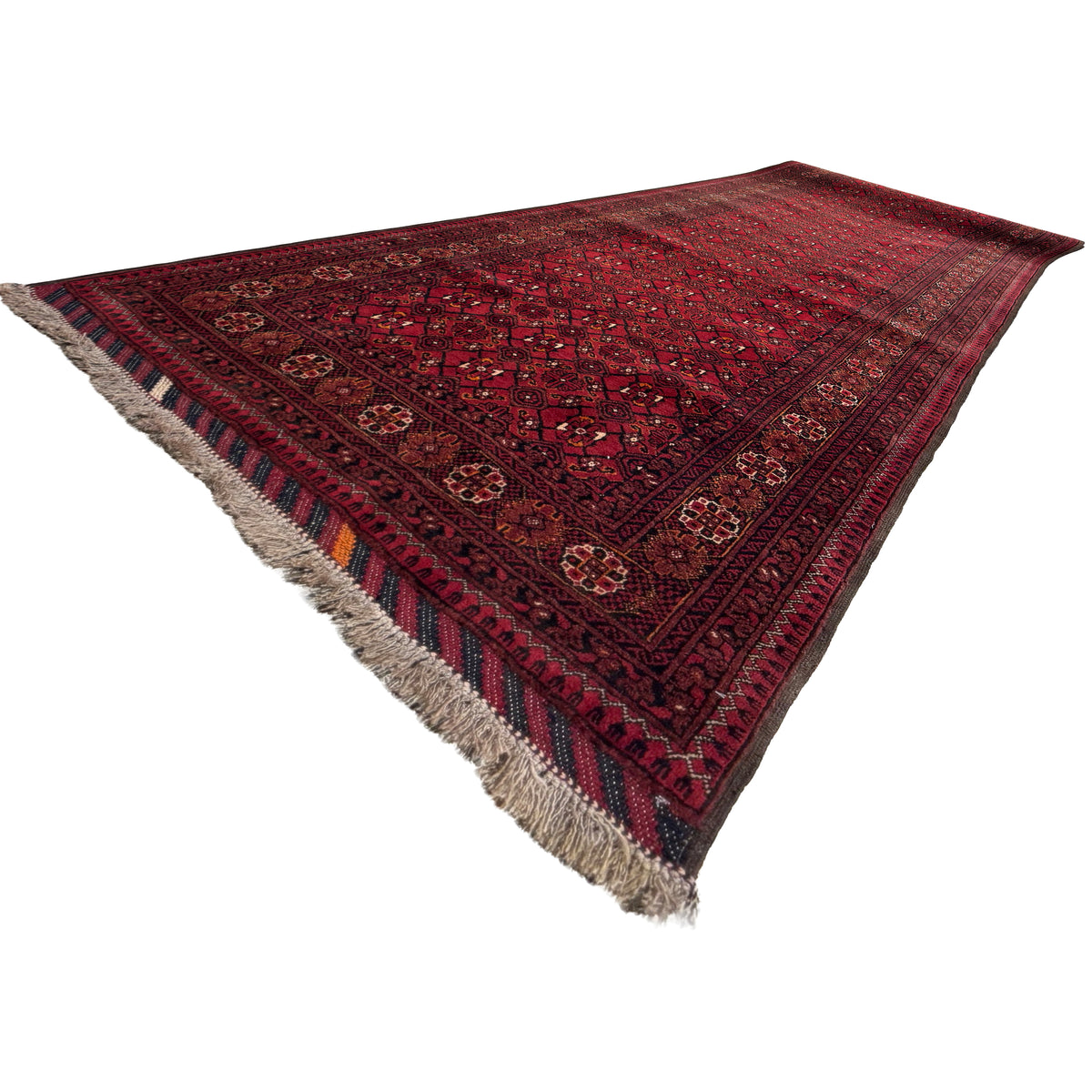 Fine Hand-knotted Turkmen Wool Runner 105cm x 380cm
