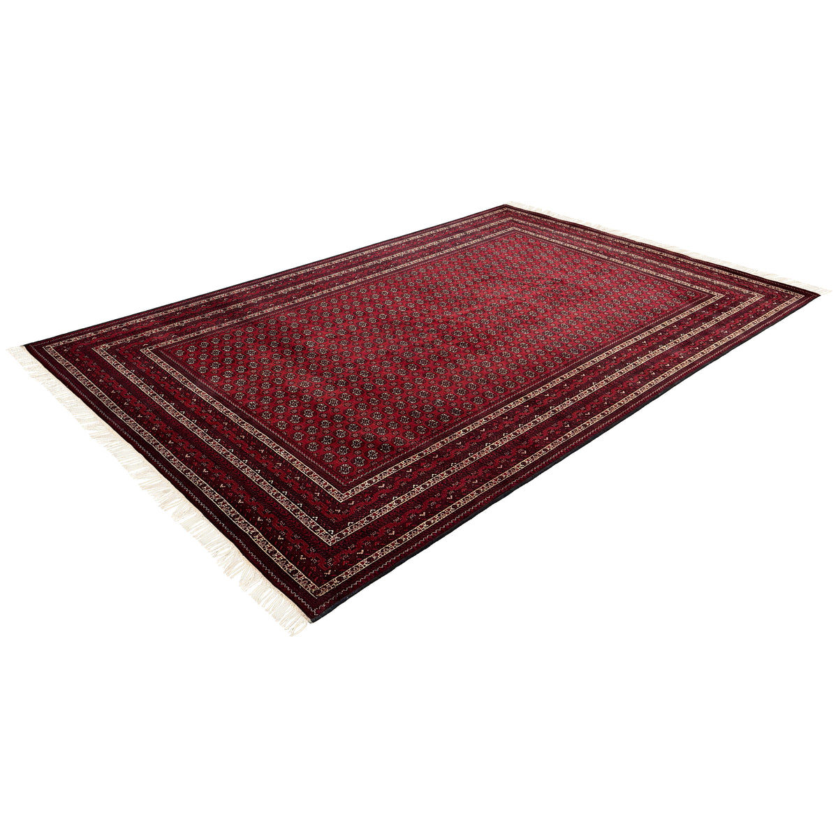 Super Fine Hand knotted Wool Turkmen Rug 195cm x 285cm