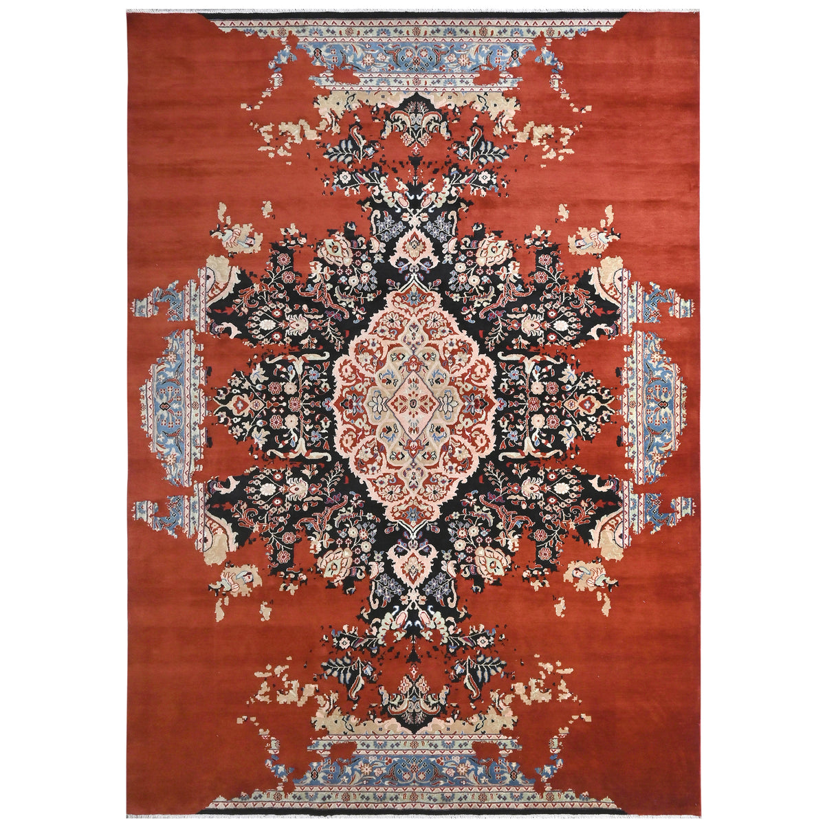 Fine Hand-knotted 100% Wool Large Rug  247cm x 354cm