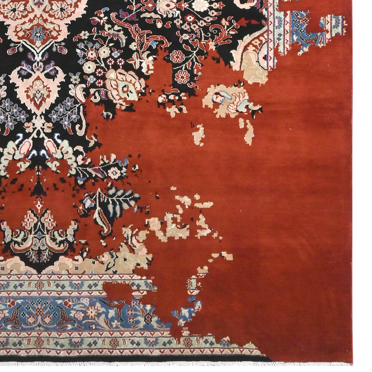 Fine Hand-knotted 100% Wool Large Rug  247cm x 354cm