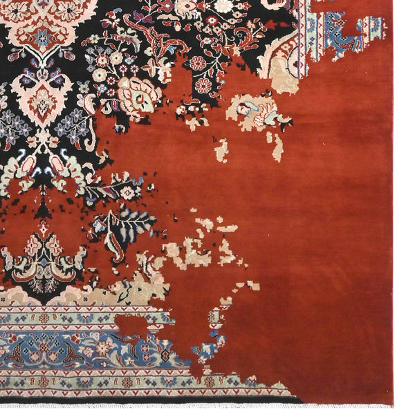Fine Hand-knotted 100% Wool Large Rug 247cm x 354cm-