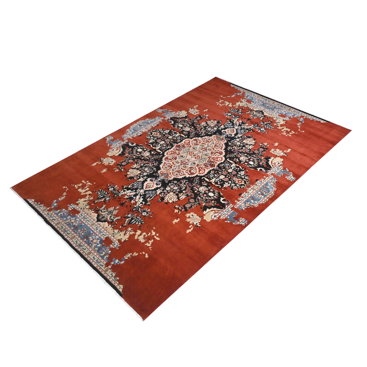 Fine Hand-knotted 100% Wool Large Rug  247cm x 354cm