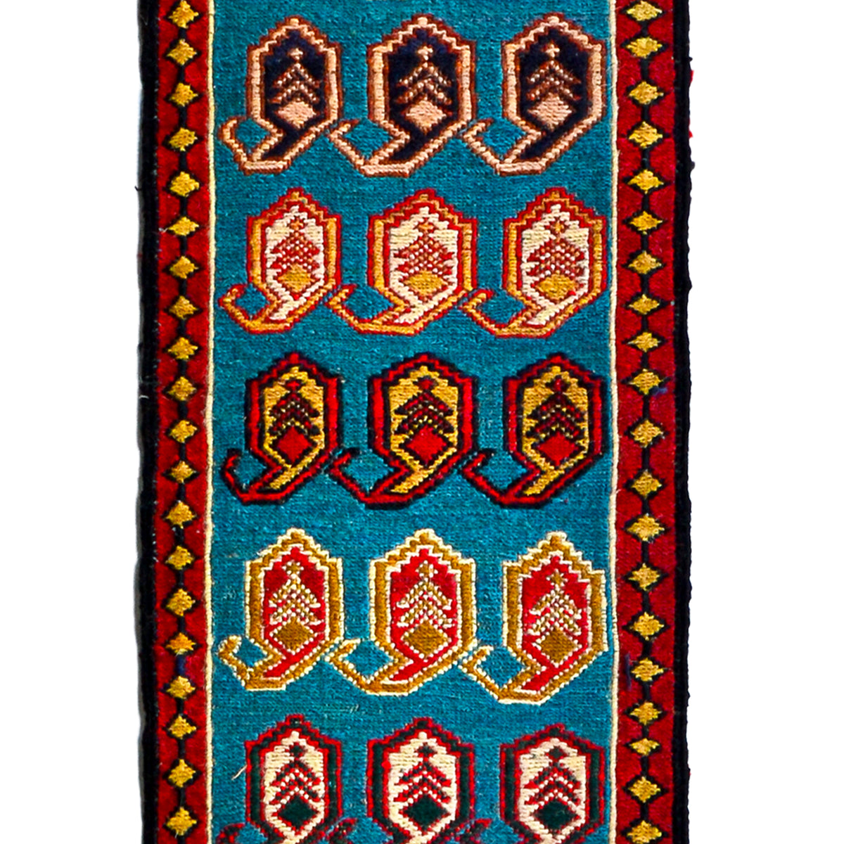 100% Wool Small Kilim Runner 31cm x 199cm