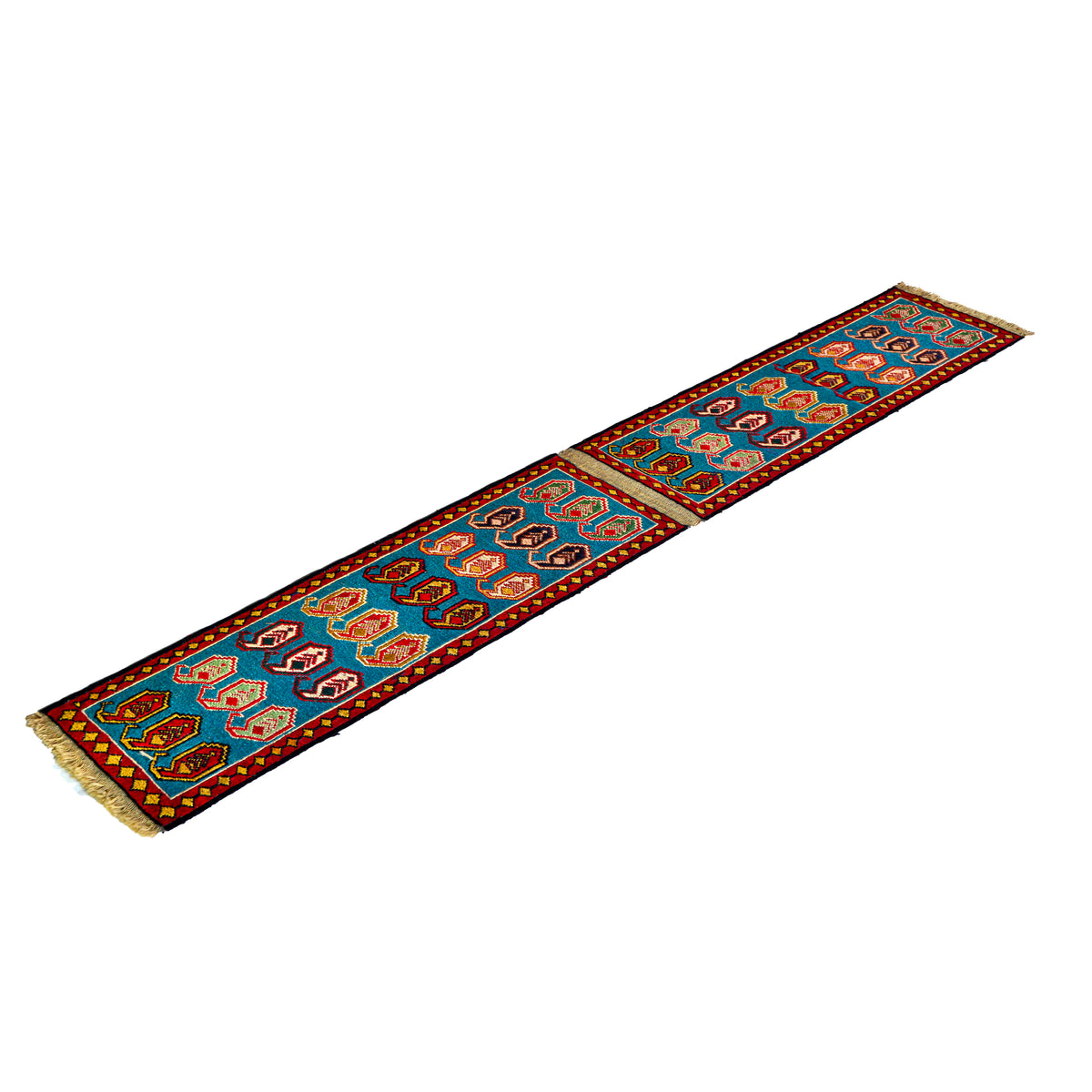 100% Wool Small Kilim Runner 31cm x 199cm