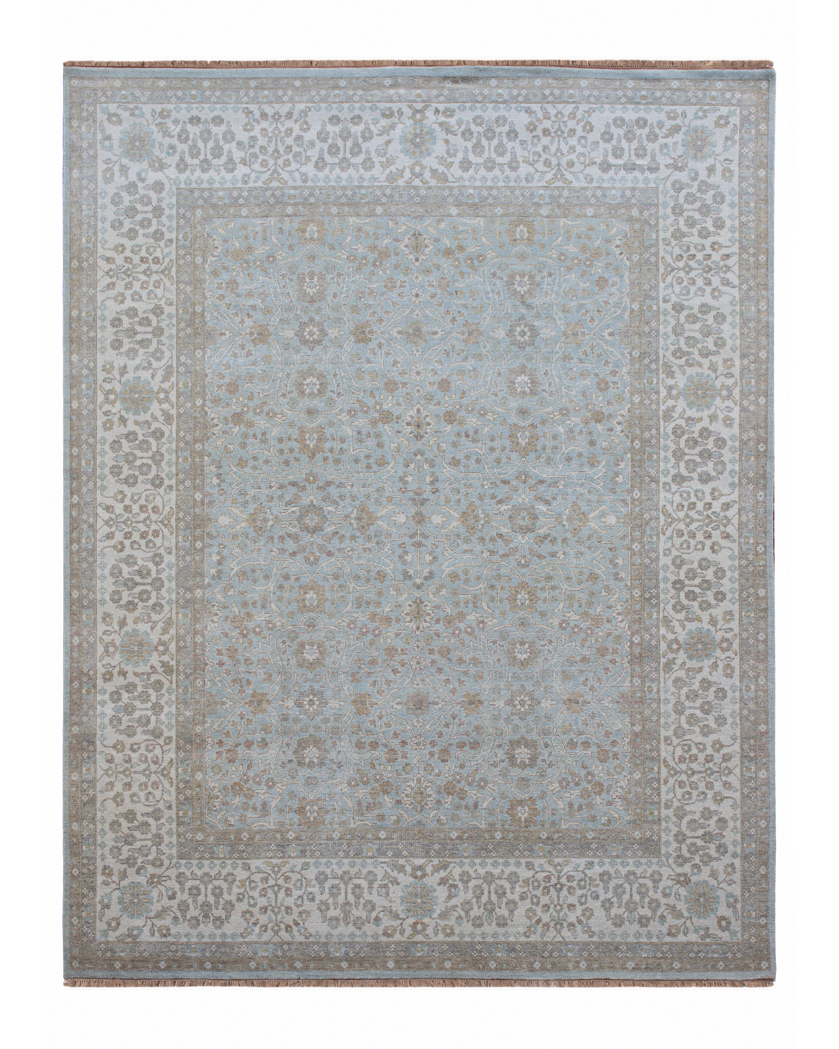 Fine Hand-knotted Wool Bahaar Design Rug 238cm x 296cm