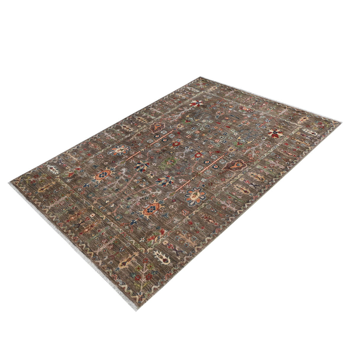 Fine Hand-knotted Wool Rug 147cm x 198cm