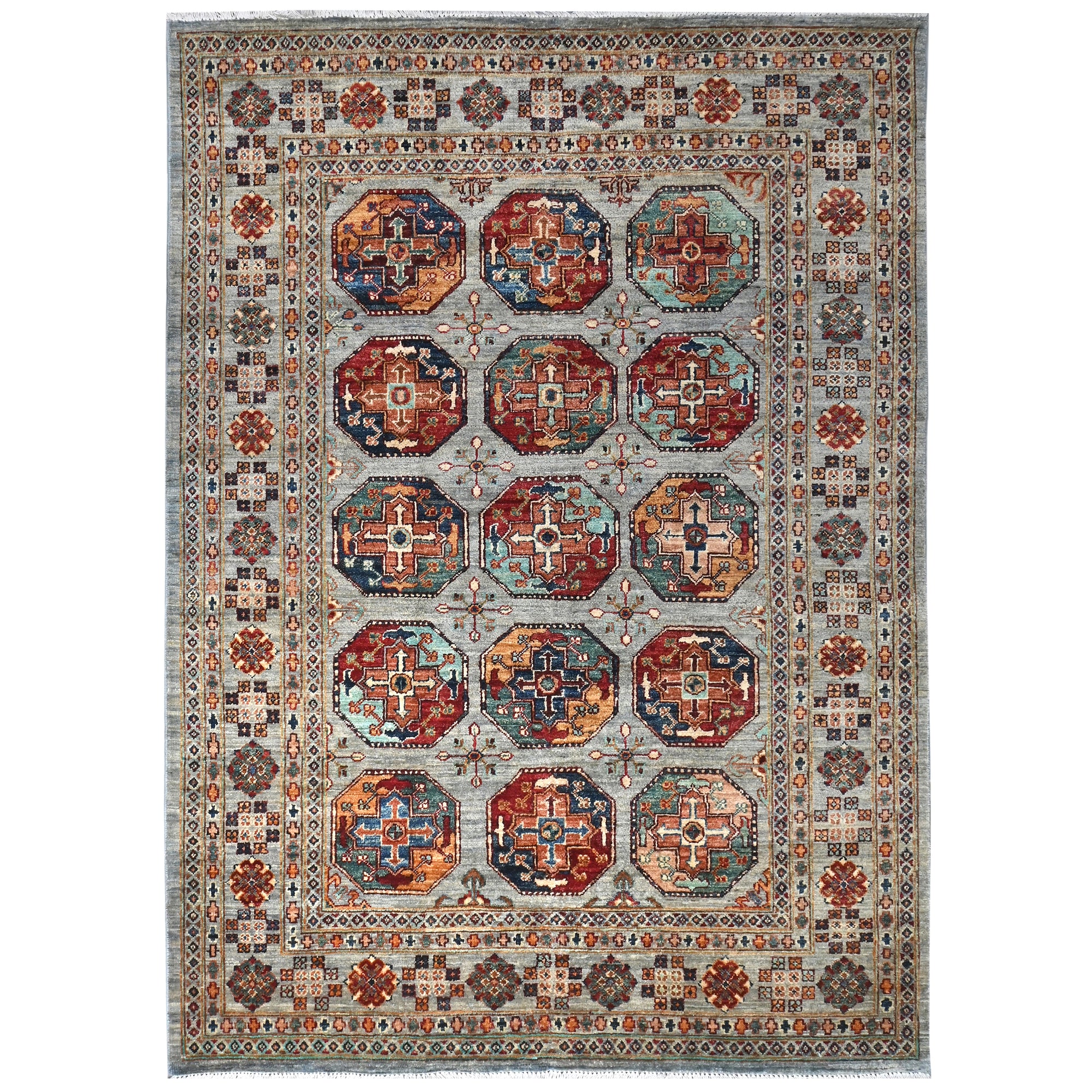 Fine Hand-knotted Wool Rug 157cm x 210cm