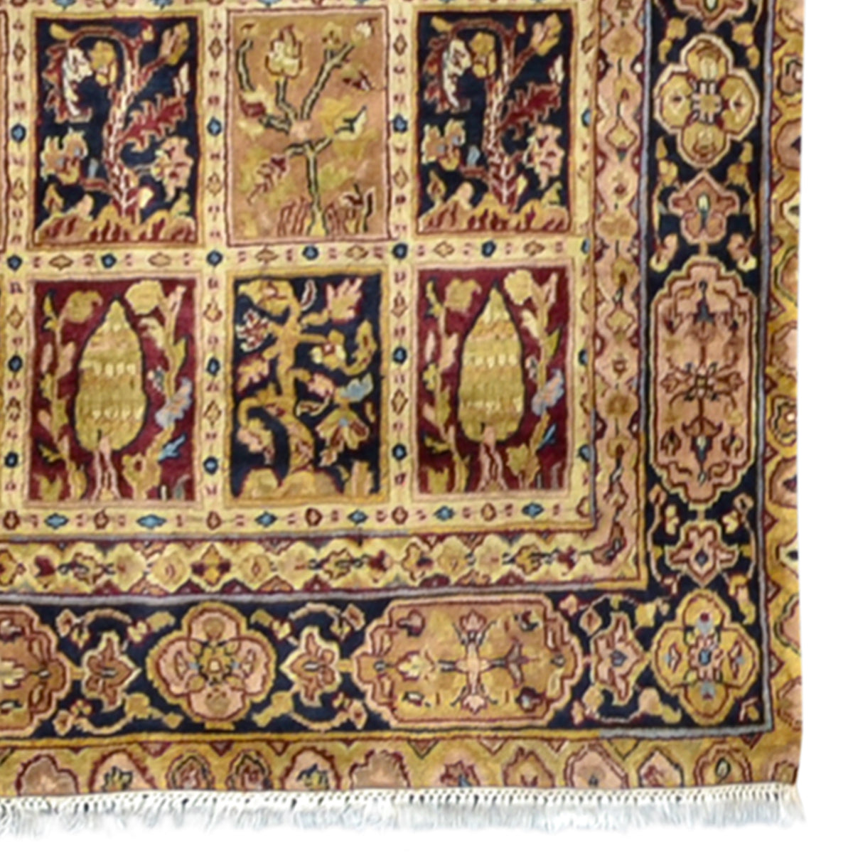 Fine Hand-knotted Persian Garden Design Wool Runner 150cm x 550cm