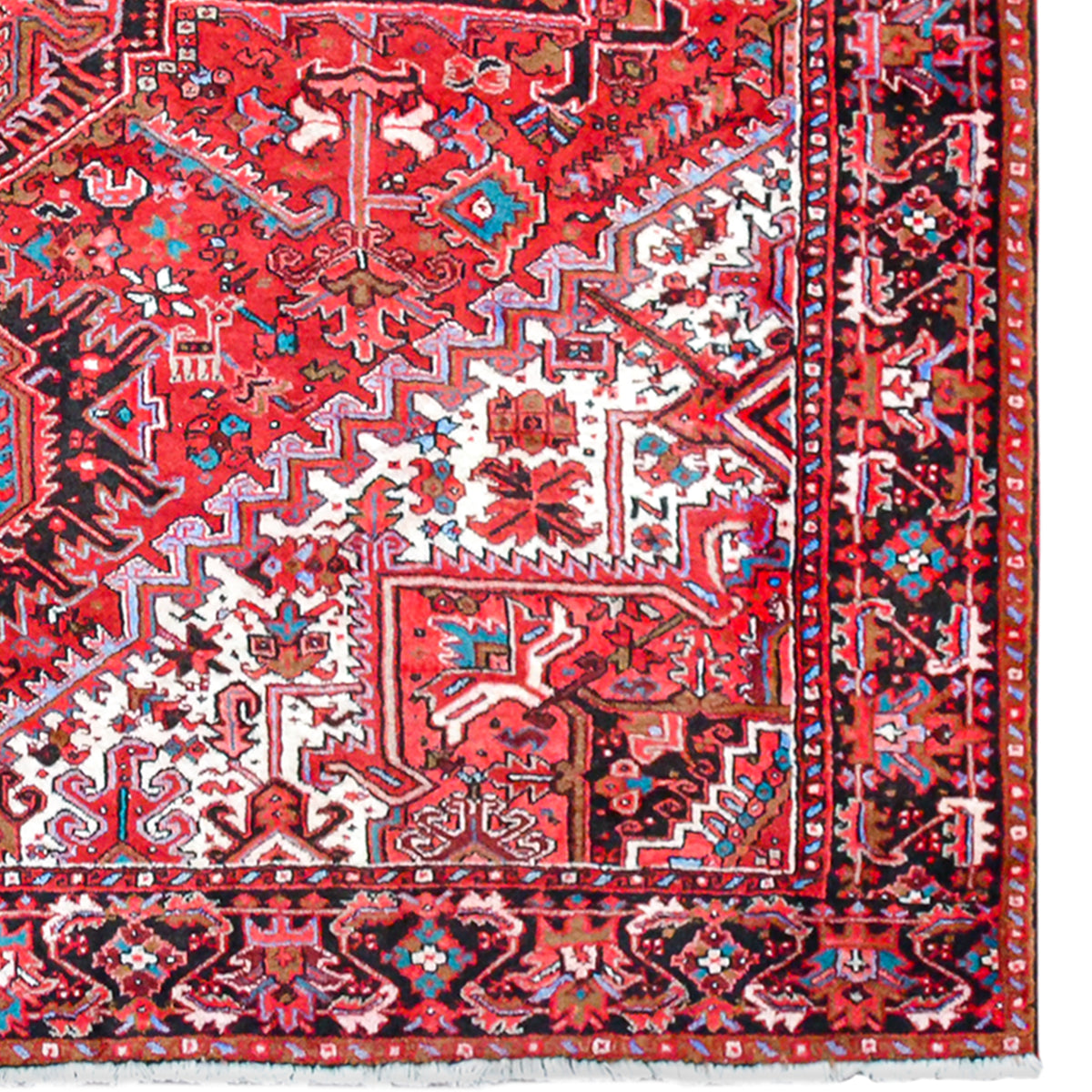 Fine Hand-knotted Wool Heriz Persian Rug 300cm x 380cm